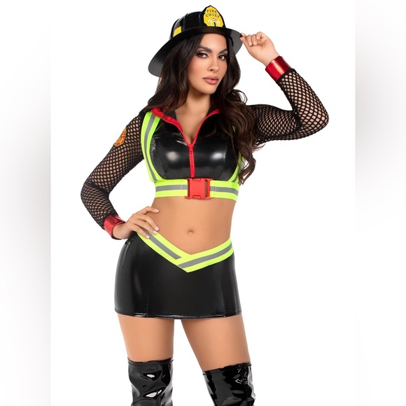 Reflective Firefighter Costume for Halloween